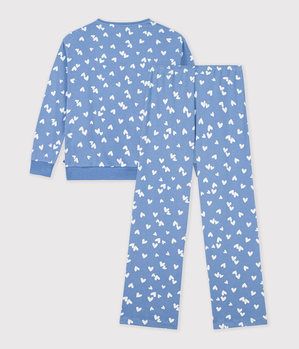 pyjama femme en coton imprime coeurs