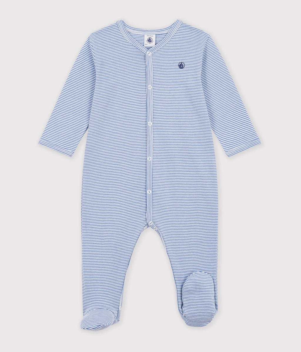 pyjama bebe en coton a rayures milleraies