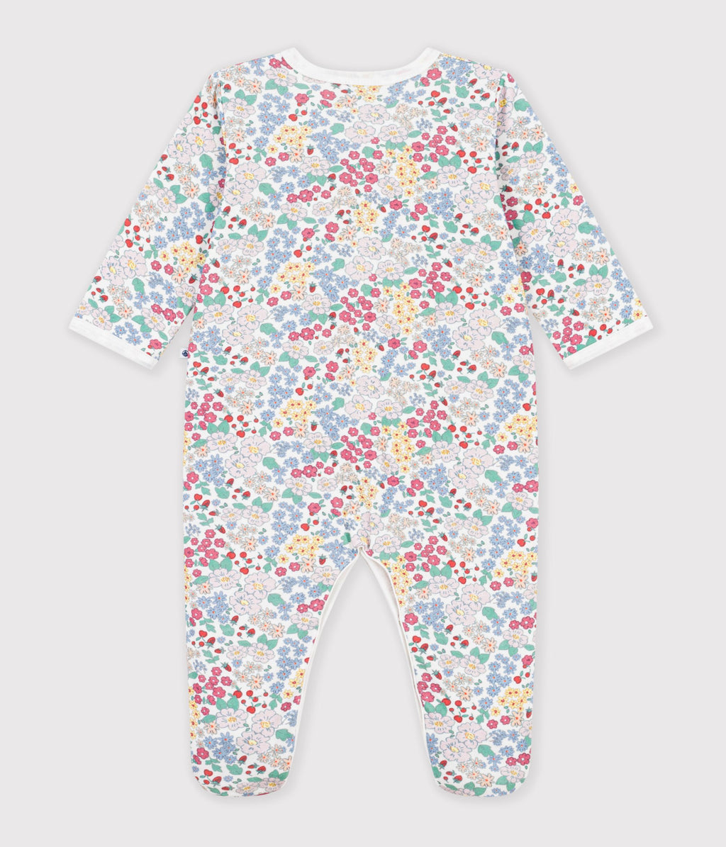 pyjama bebe en tubique imprime a fleurs