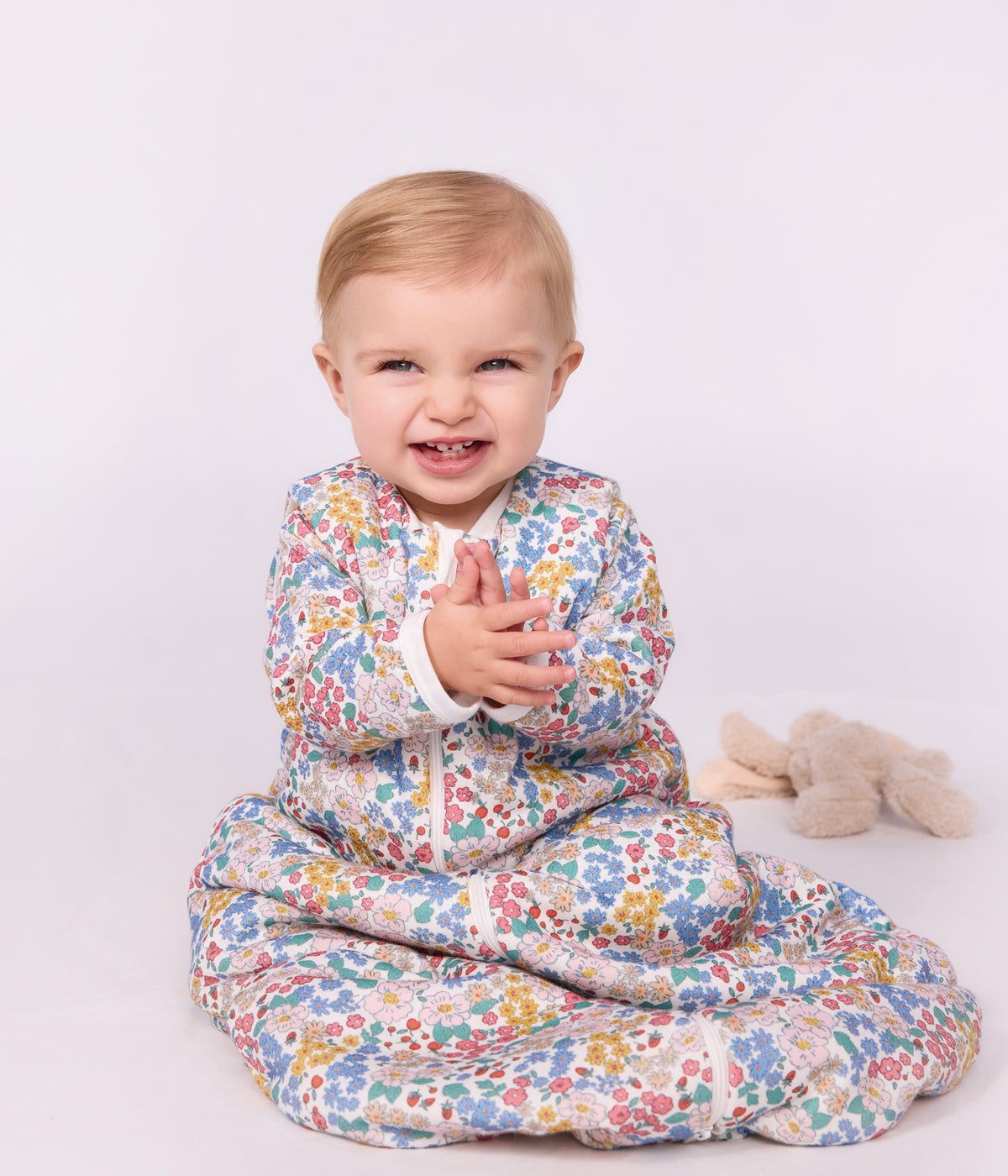 gigoteuse bebe en coton imprime a fleurs tog 2