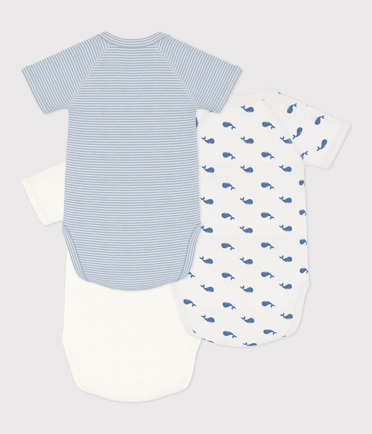 lot de bodies croises manches courtes en coton imprime bebe multicouleur
