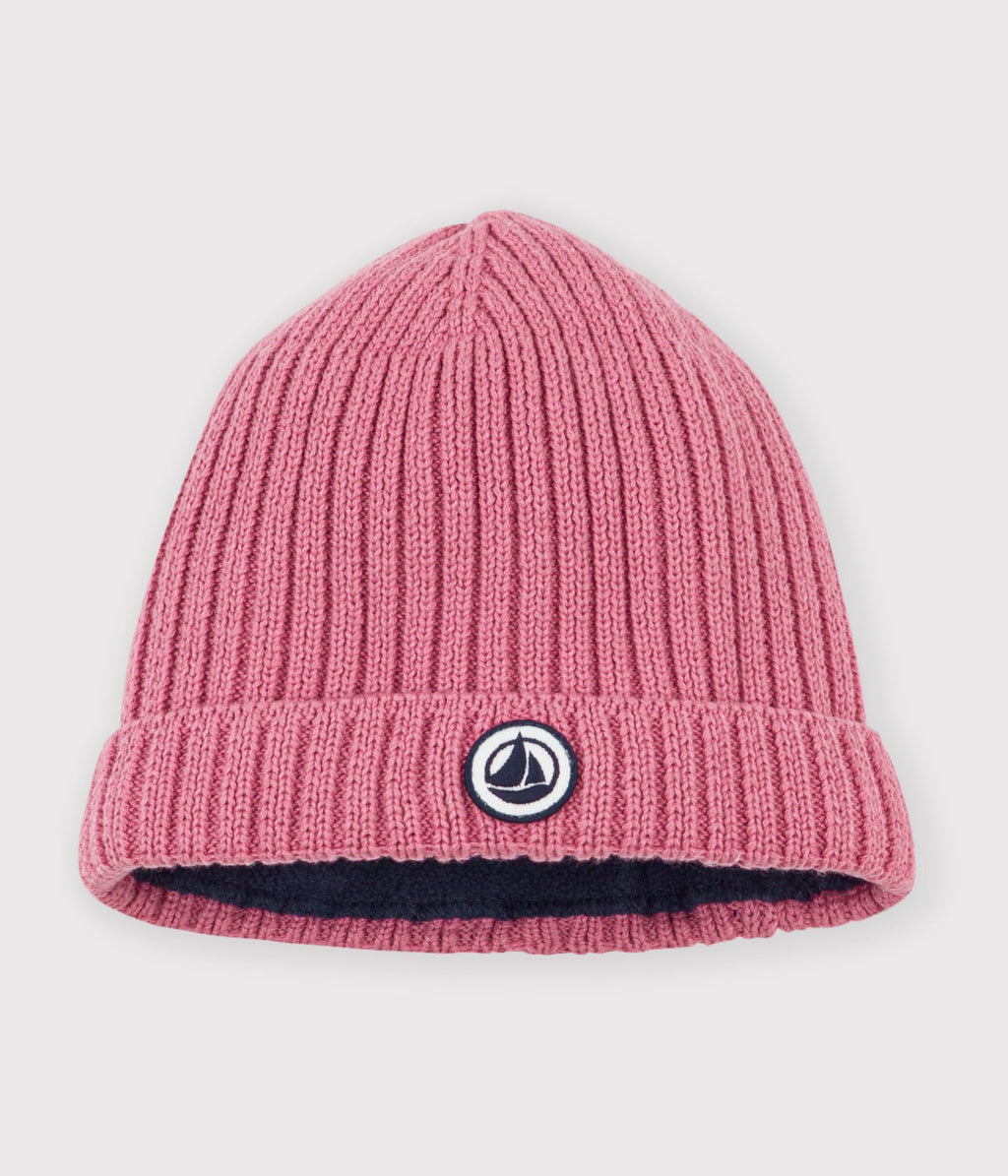 bonnet bebe en tricot double en polaire