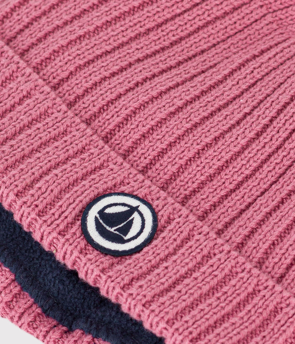 bonnet bebe en tricot double en polaire