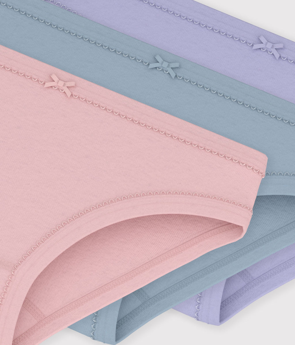 lot de culottes enfant en coton uni