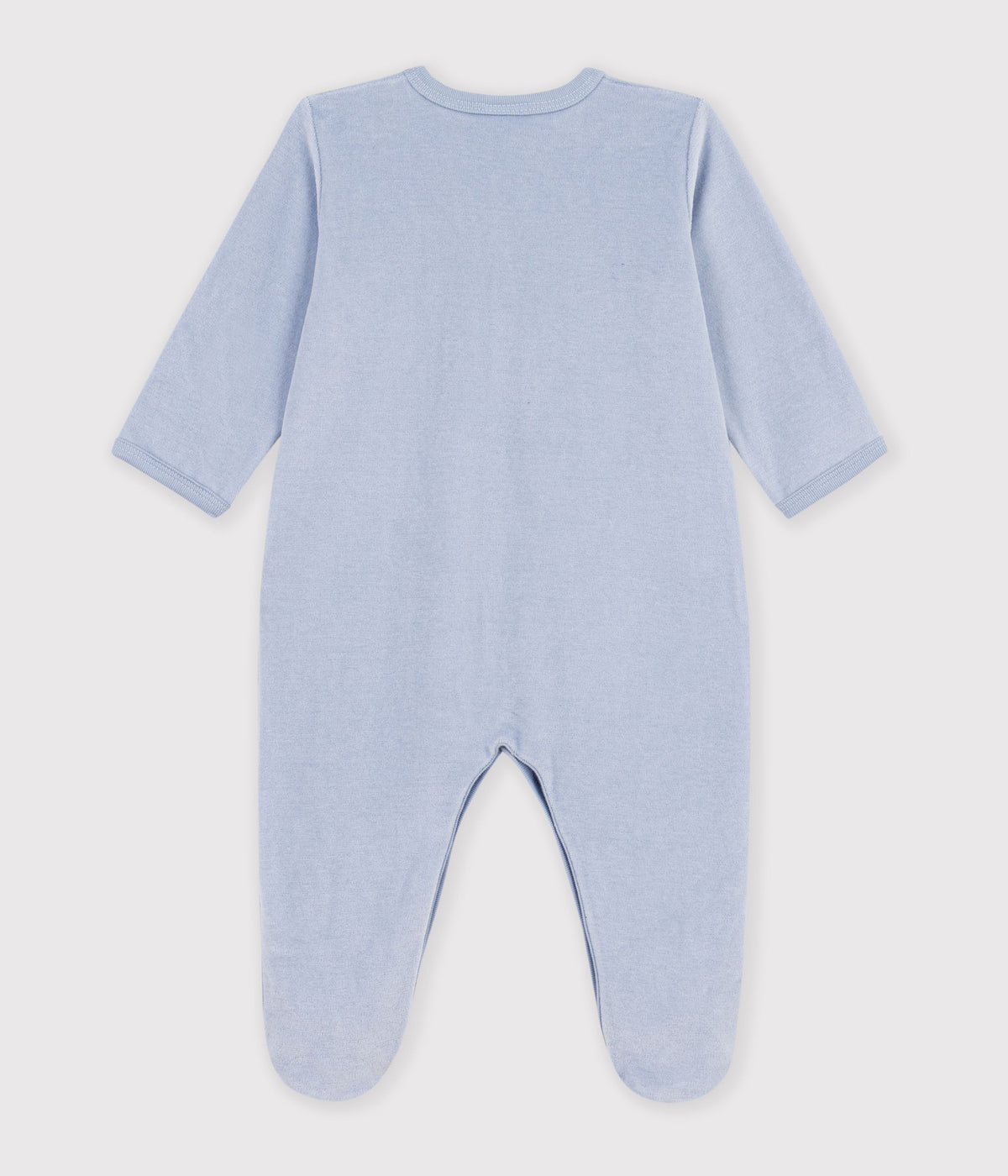 pyjama bebe en velours uni avec motif place 03