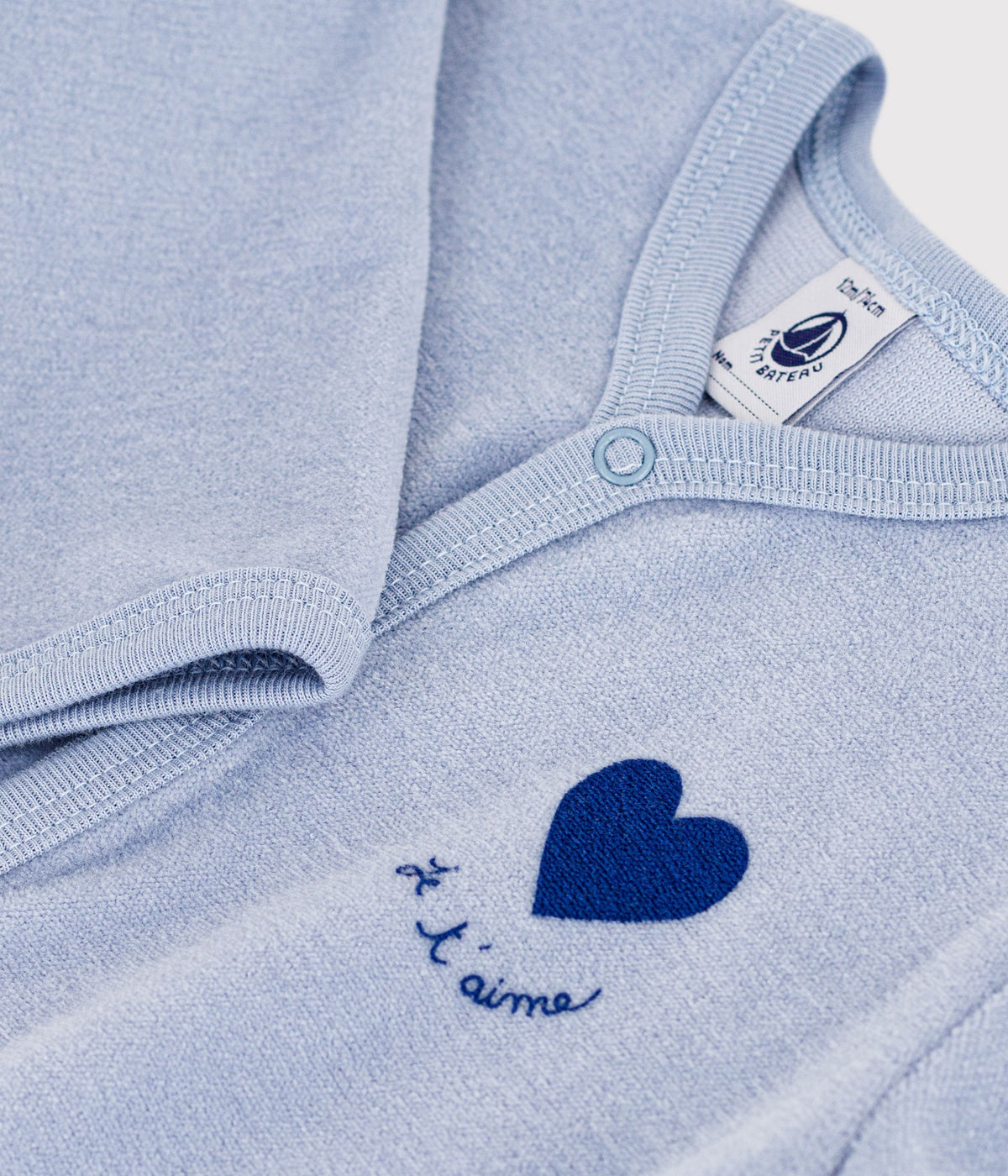 pyjama bebe en velours uni avec motif place 03