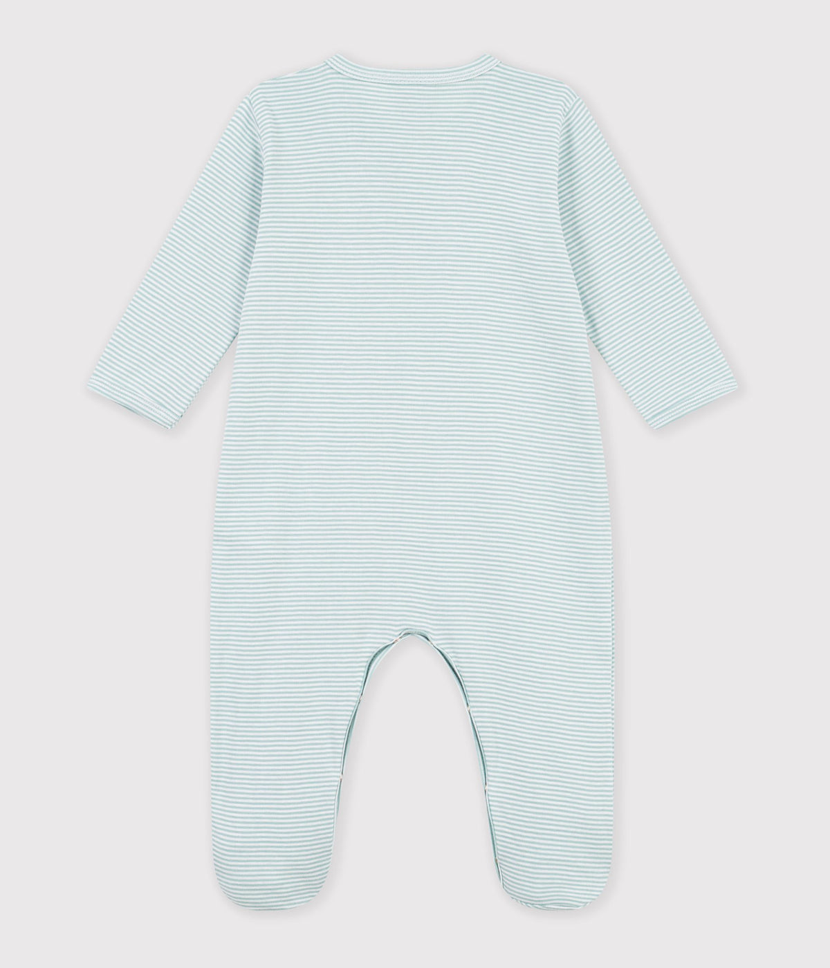 pyjama bebe en coton a rayures milleraies vert