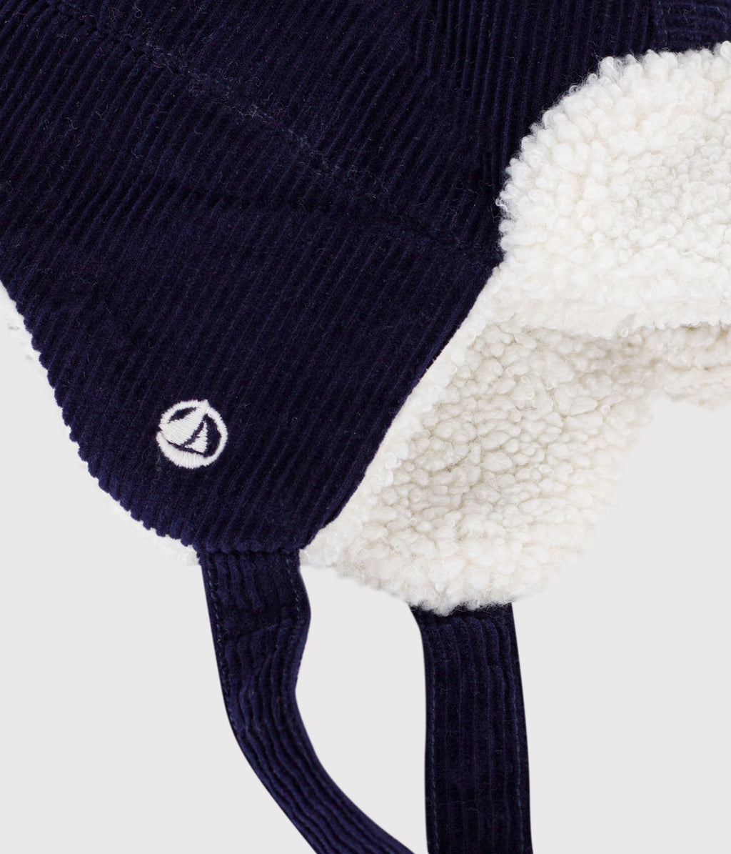 chapka bebe en velours double sherpa