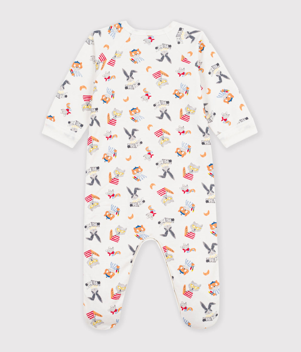 pyjama bebe en molleton imprime animaux