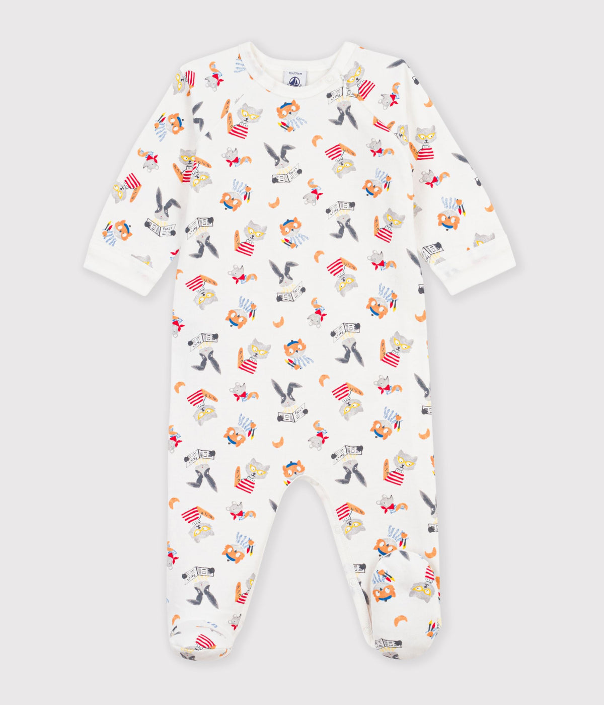 pyjama bebe en molleton imprime animaux