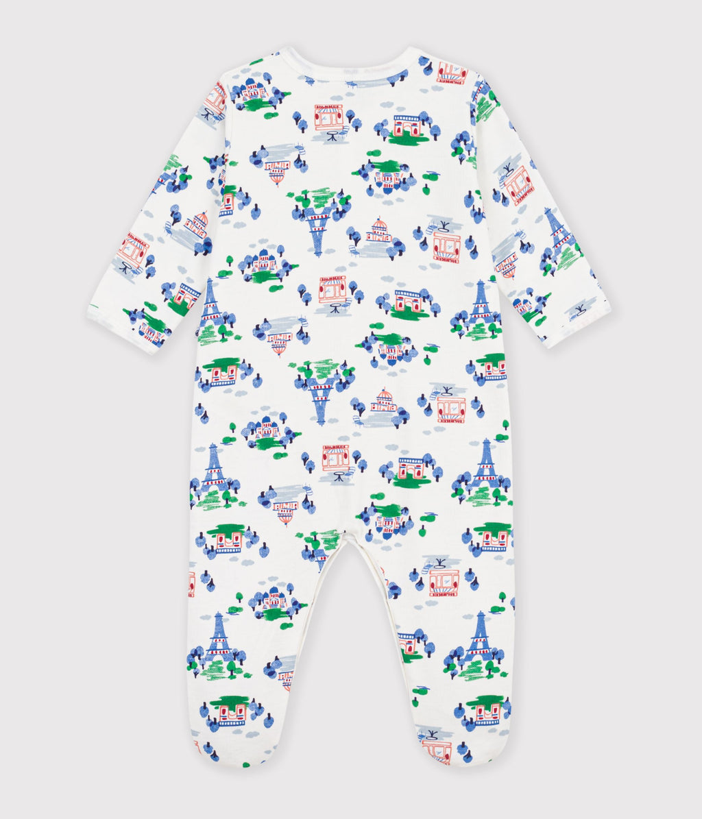 pyjama bebe en molleton imprime paris