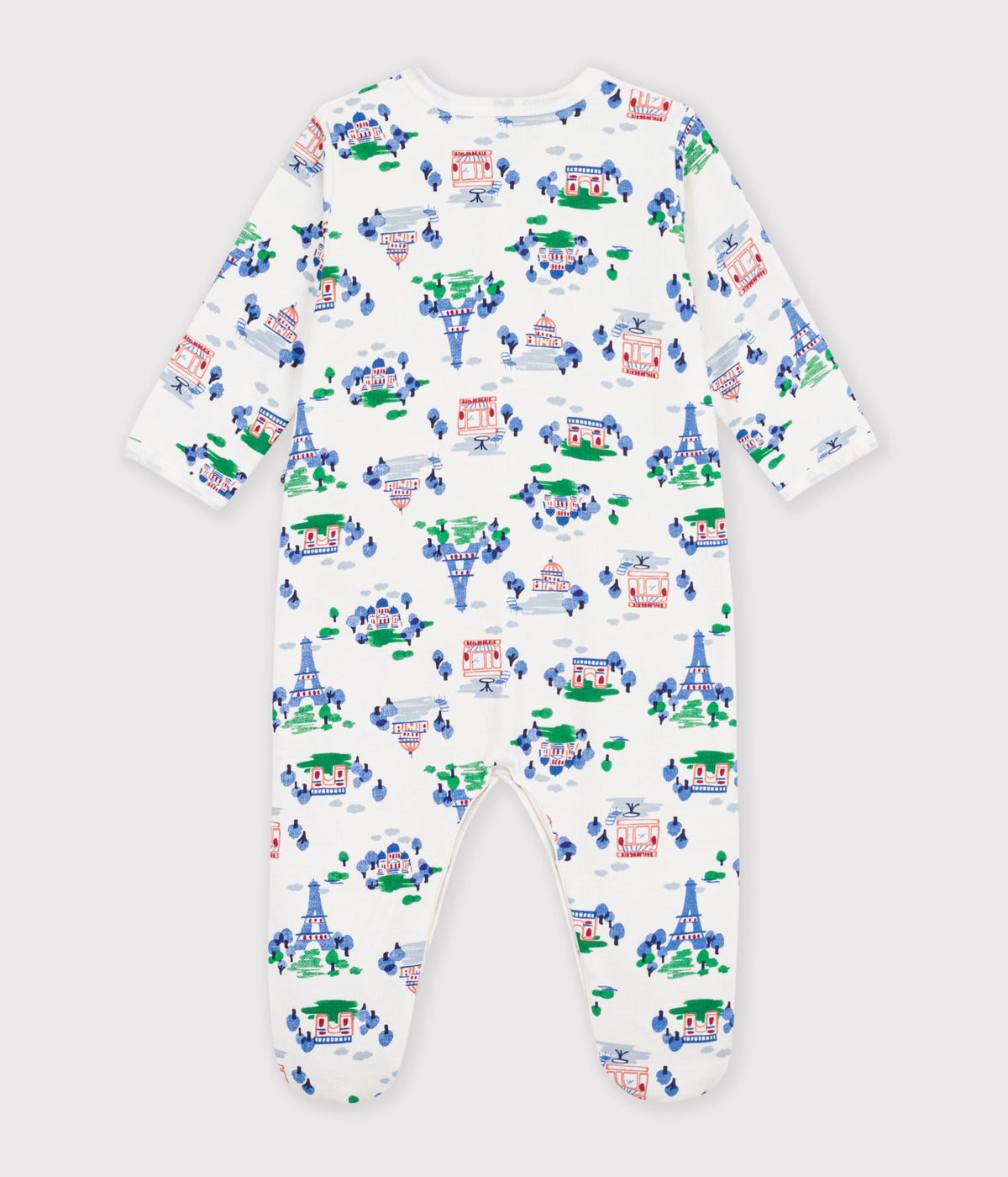 pyjama bebe en molleton imprime paris