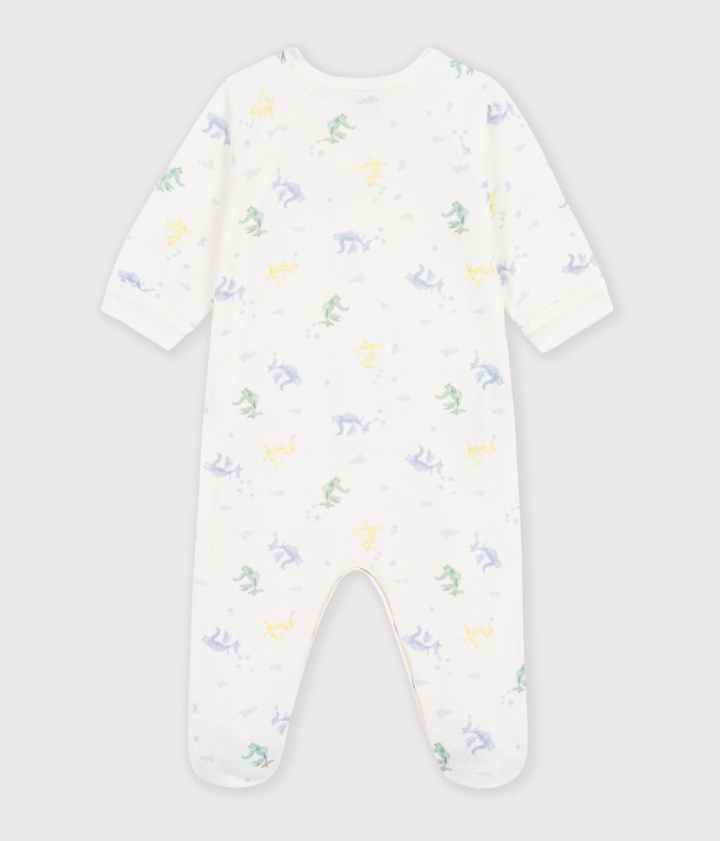 pyjama bebe en velours imprime dragons