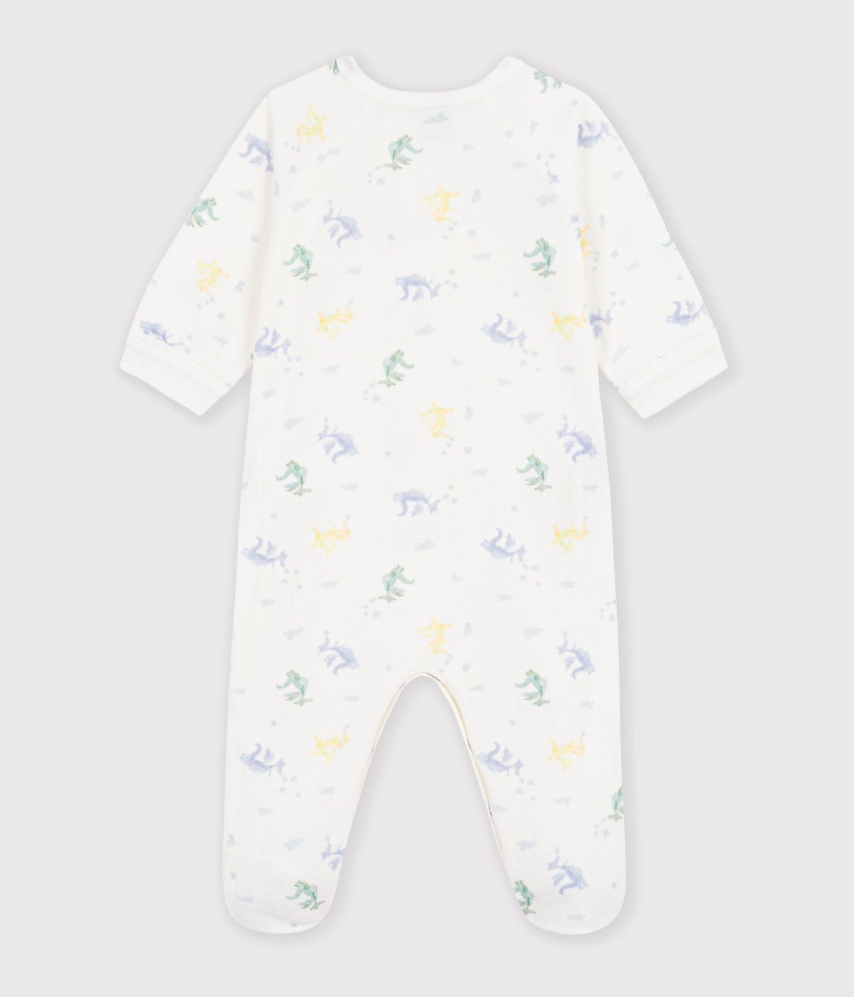 pyjama bebe en velours imprime dragons