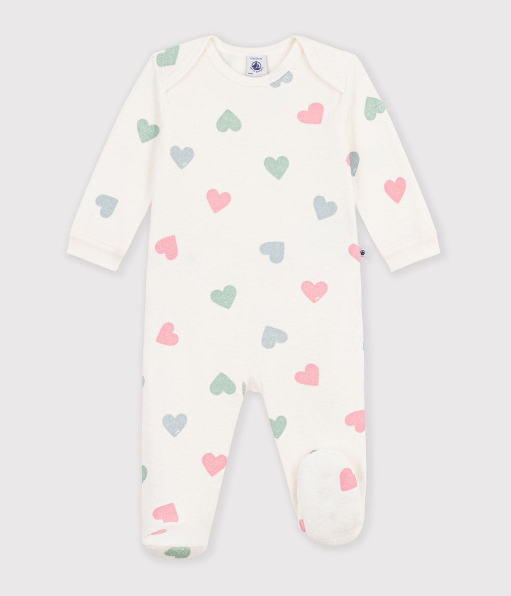 pyjama bebe en coton eponge ouverture sans pression imprime