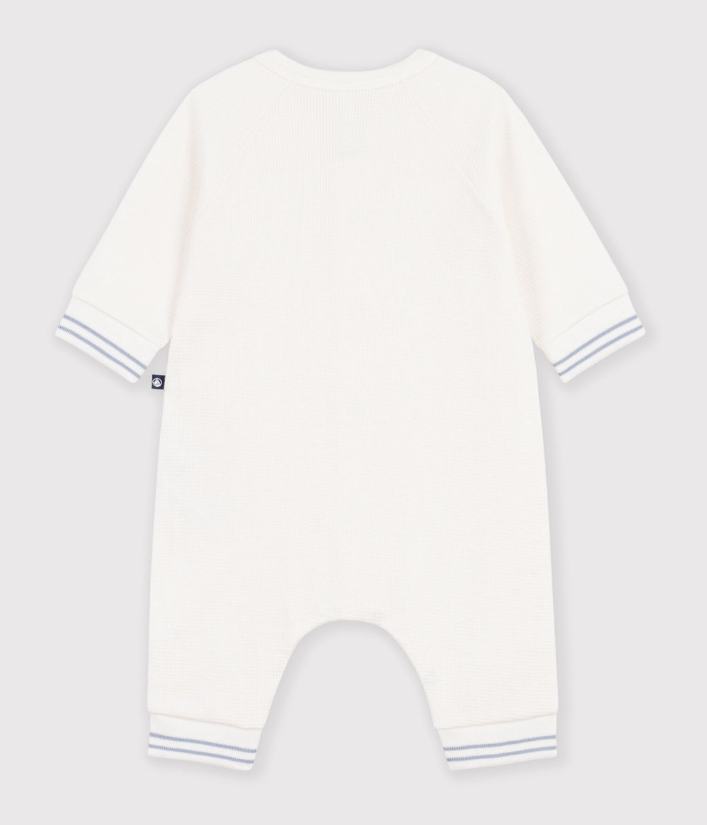 combinaison bebe en coton uni