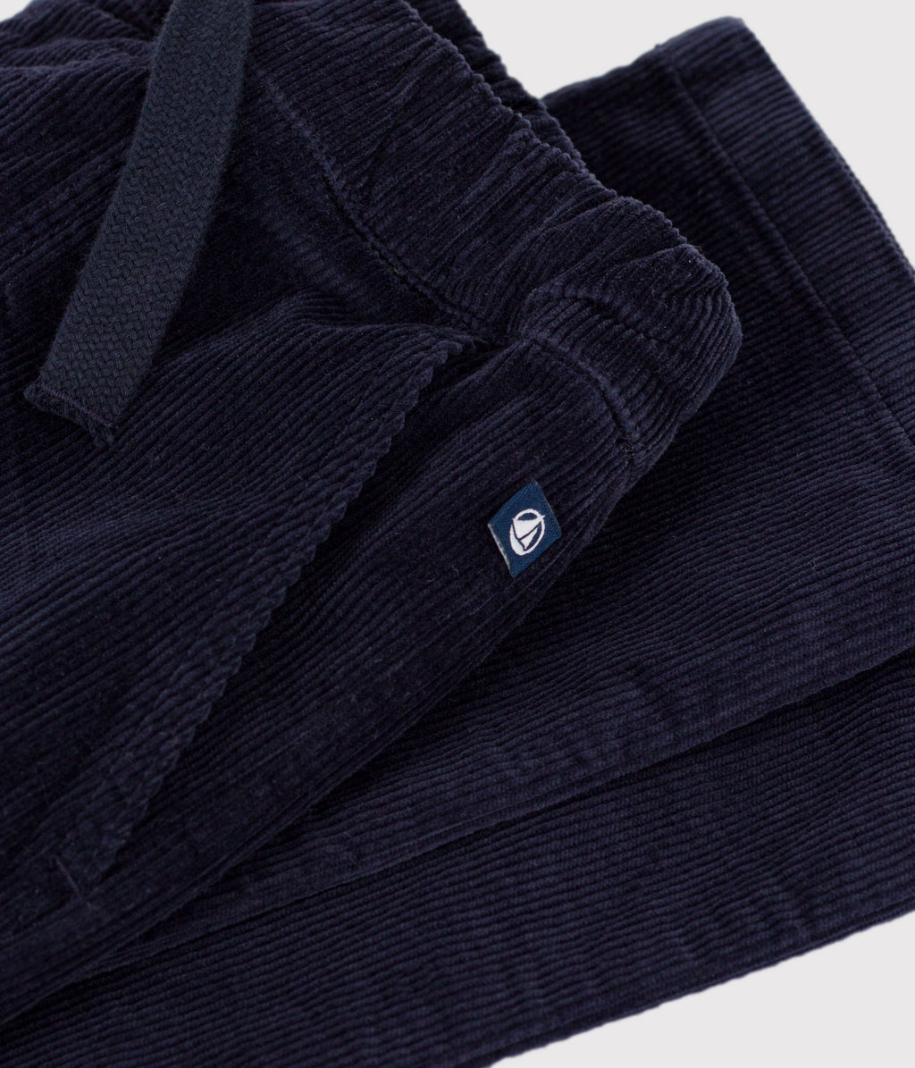 pantalon droit enfant en velours