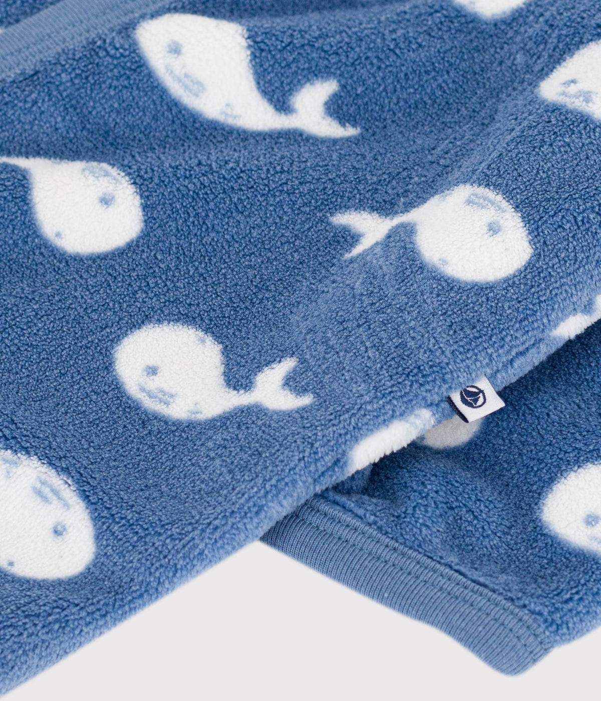 surpyjama bebe en polaire imprime baleine
