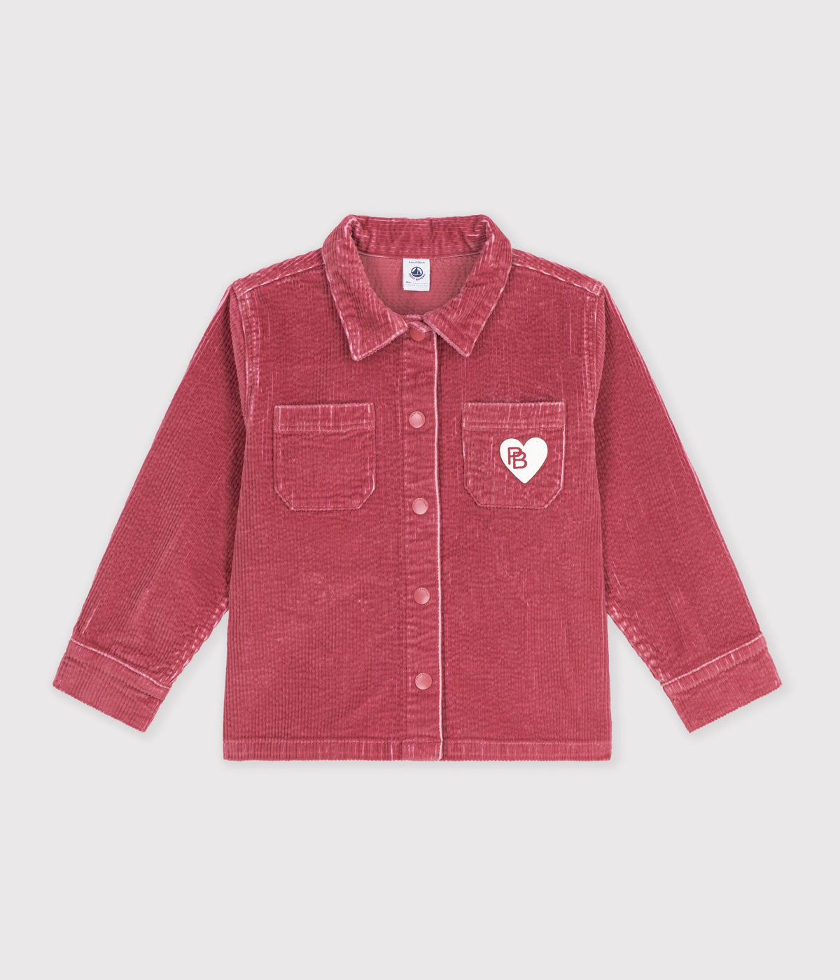 chemise enfant en velours uni
