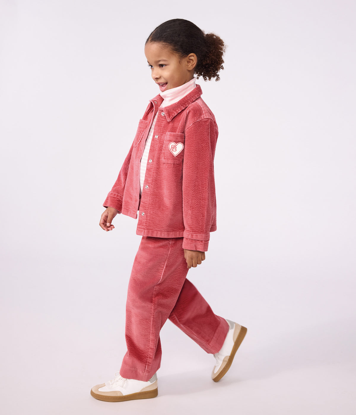 chemise enfant en velours uni