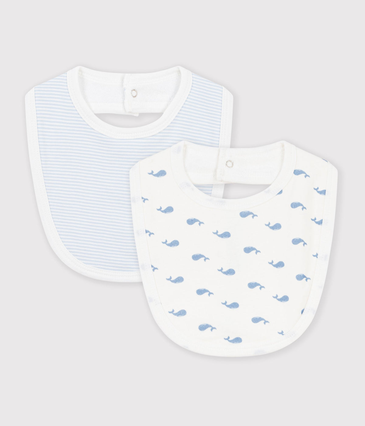 lot de bavoirs bebe en coton imprime baleine