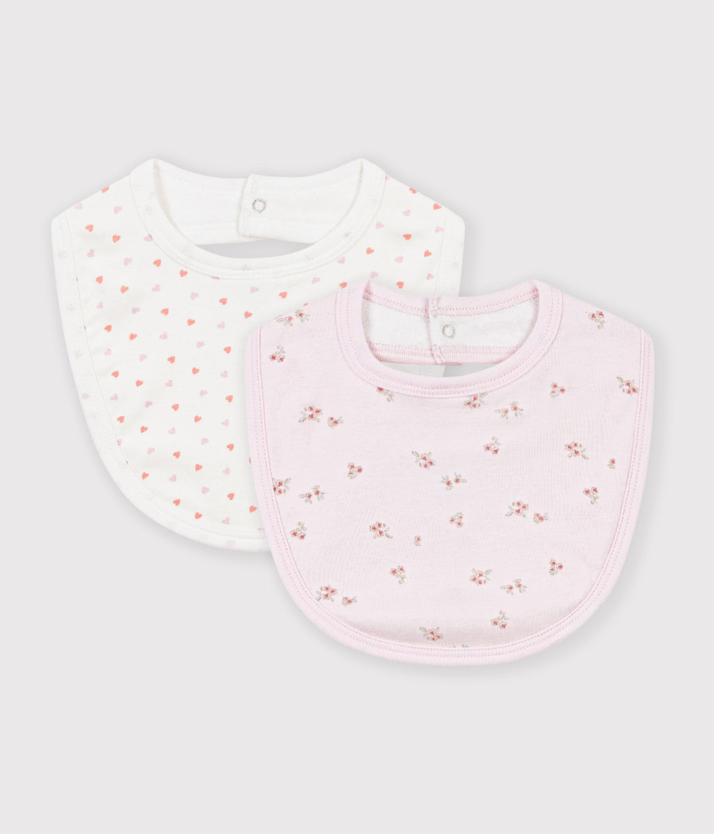 lot de bavoirs bebe en coton imprime a fleurs