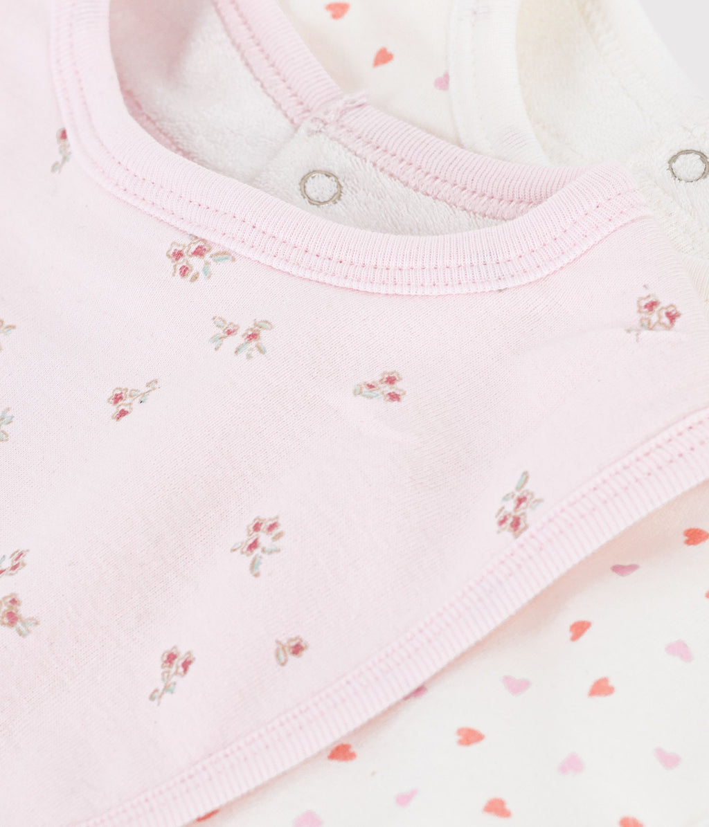lot de bavoirs bebe en coton imprime a fleurs