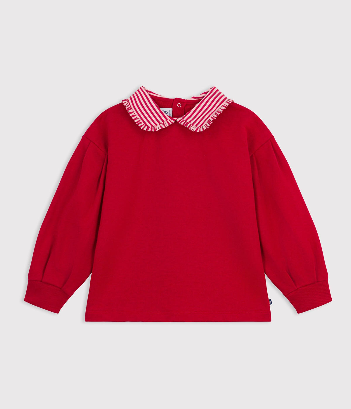 sweatshirt a col enfant en coton uni