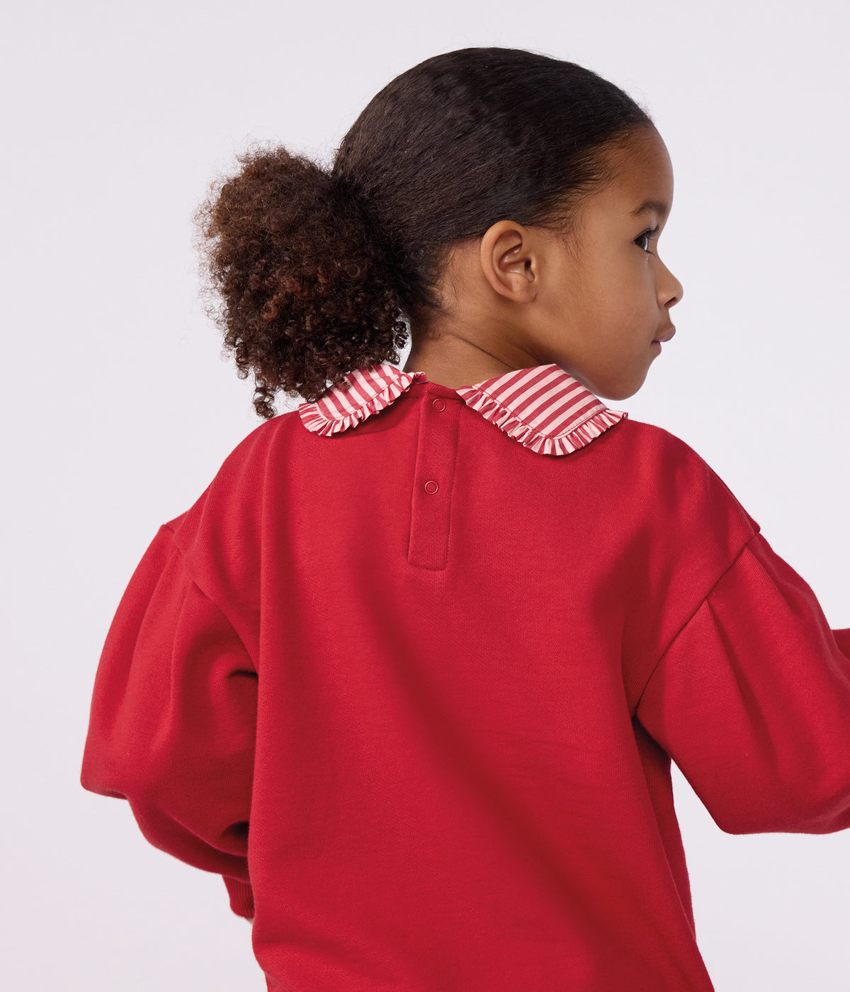 sweatshirt a col enfant en coton uni