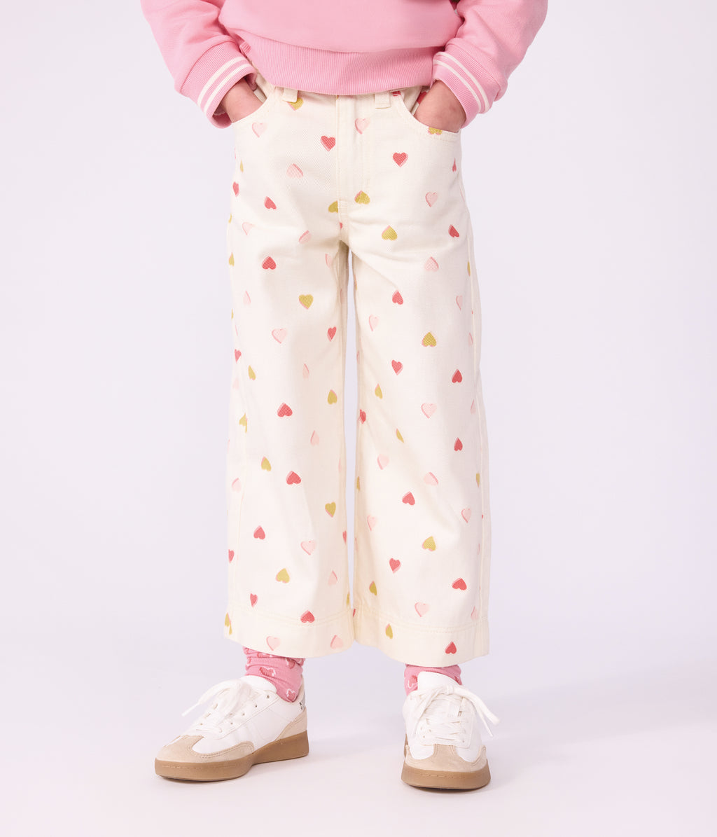 pantalon wide leg enfant en coton