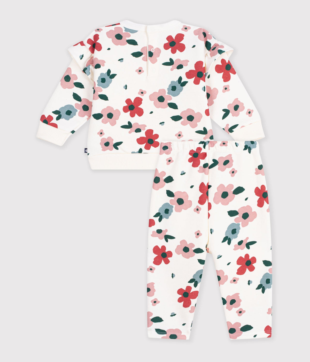 ensemble sweatshirt et pantalon bebe en coton imprime a