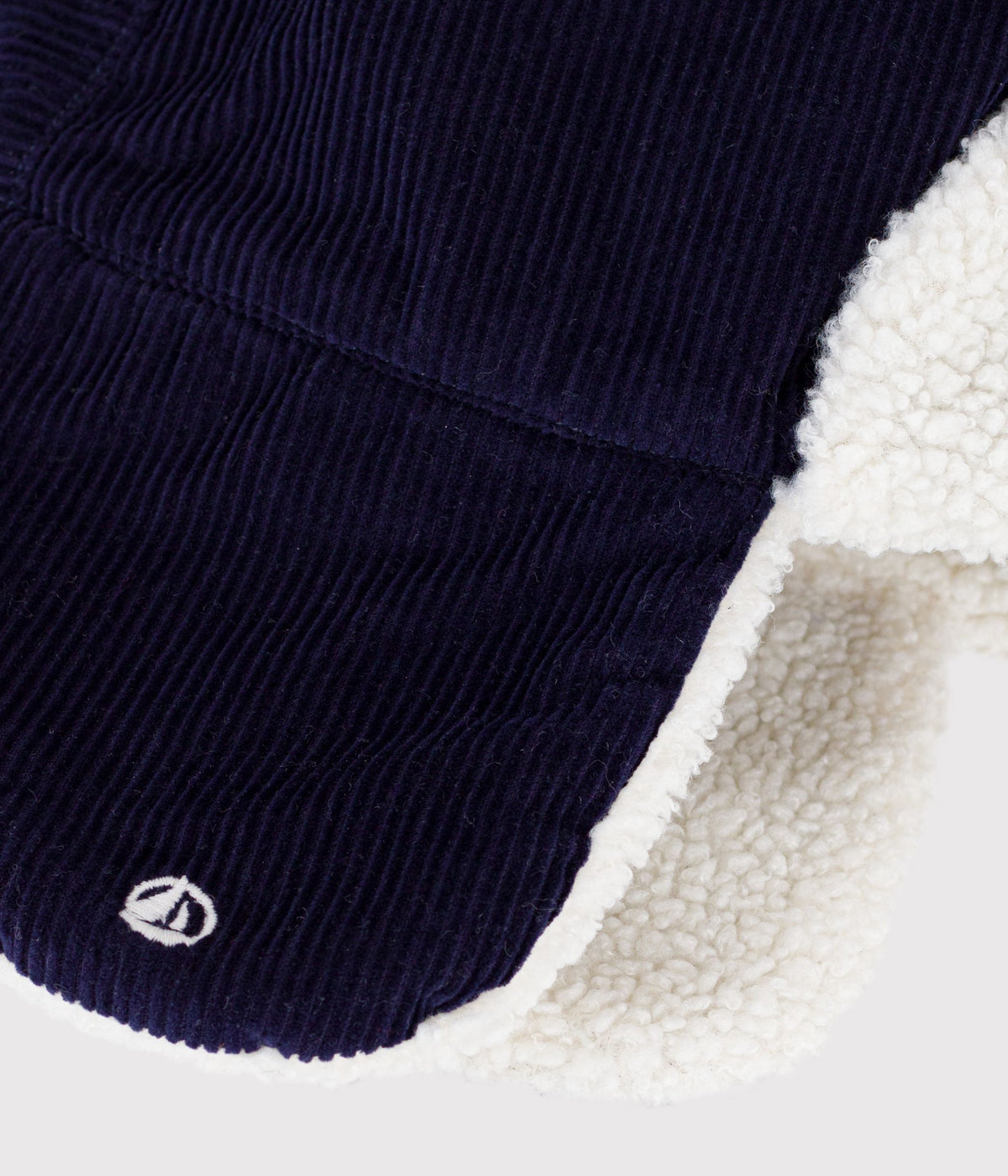 chapka enfant en velours double sherpa
