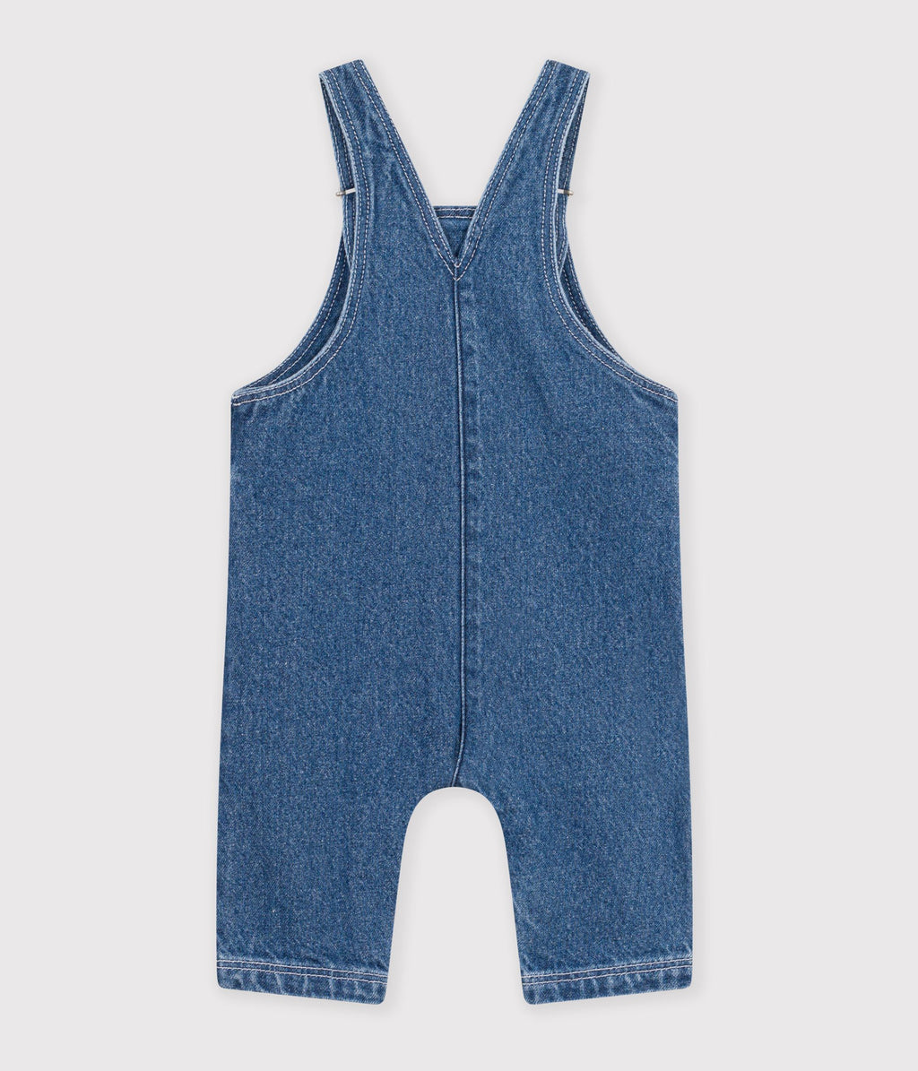 Salopette bébé en jean jambes longues