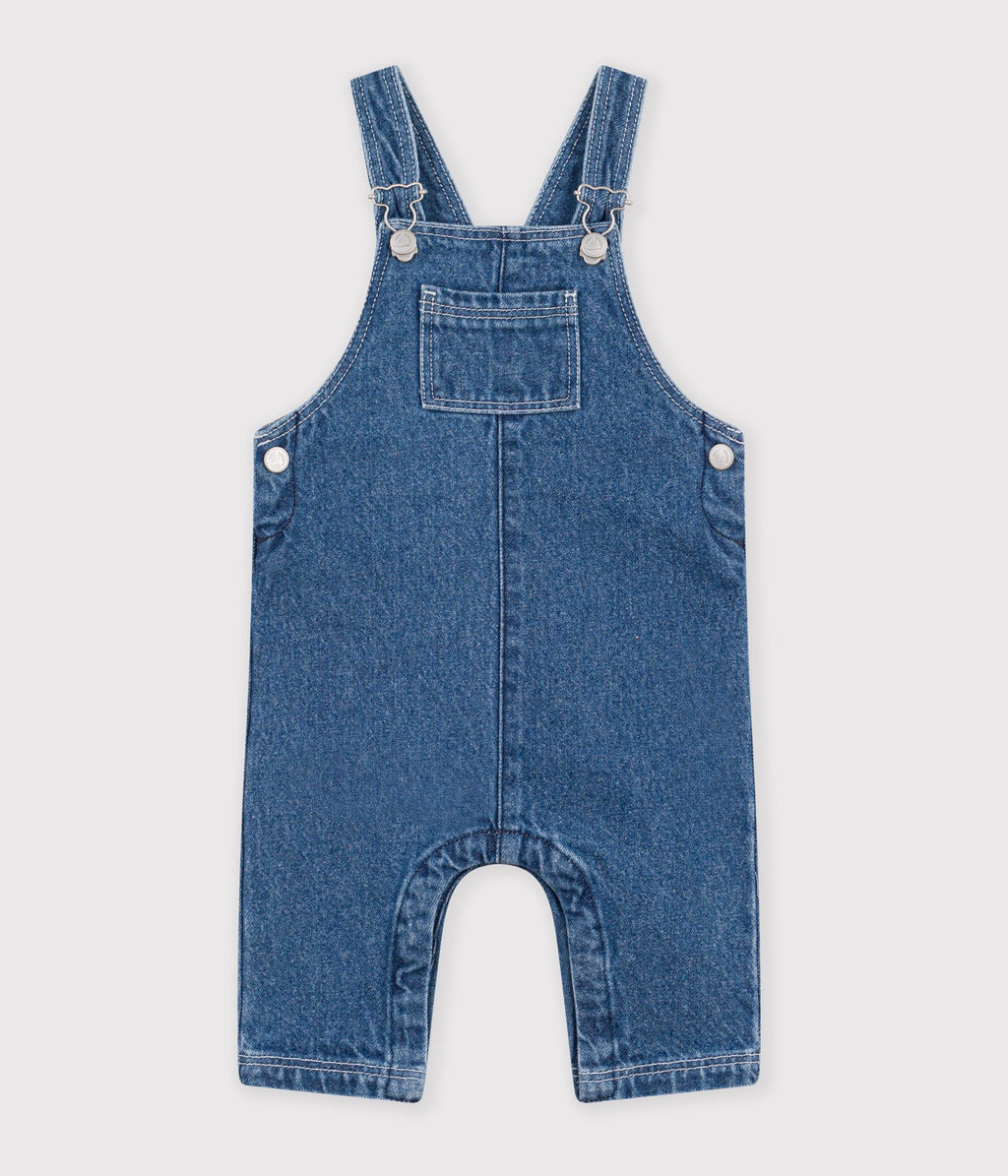 Salopette bébé en jean jambes longues