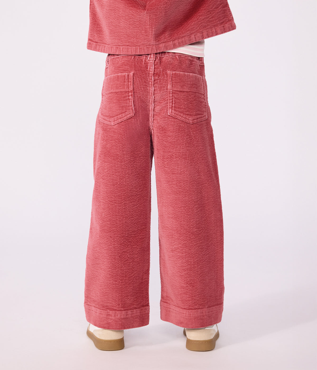 pantalon wide leg enfant en velours