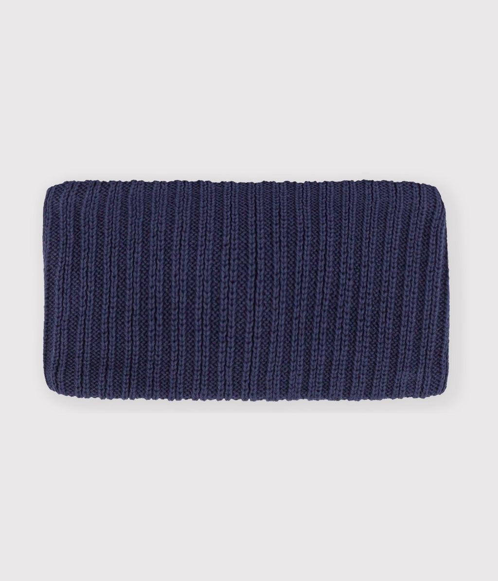 snood bebe en tricot uni double polaire
