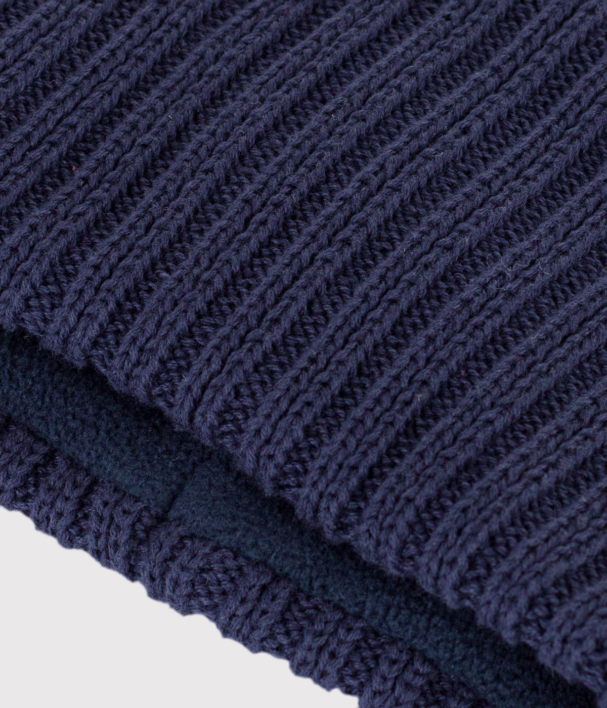 snood bebe en tricot uni double polaire