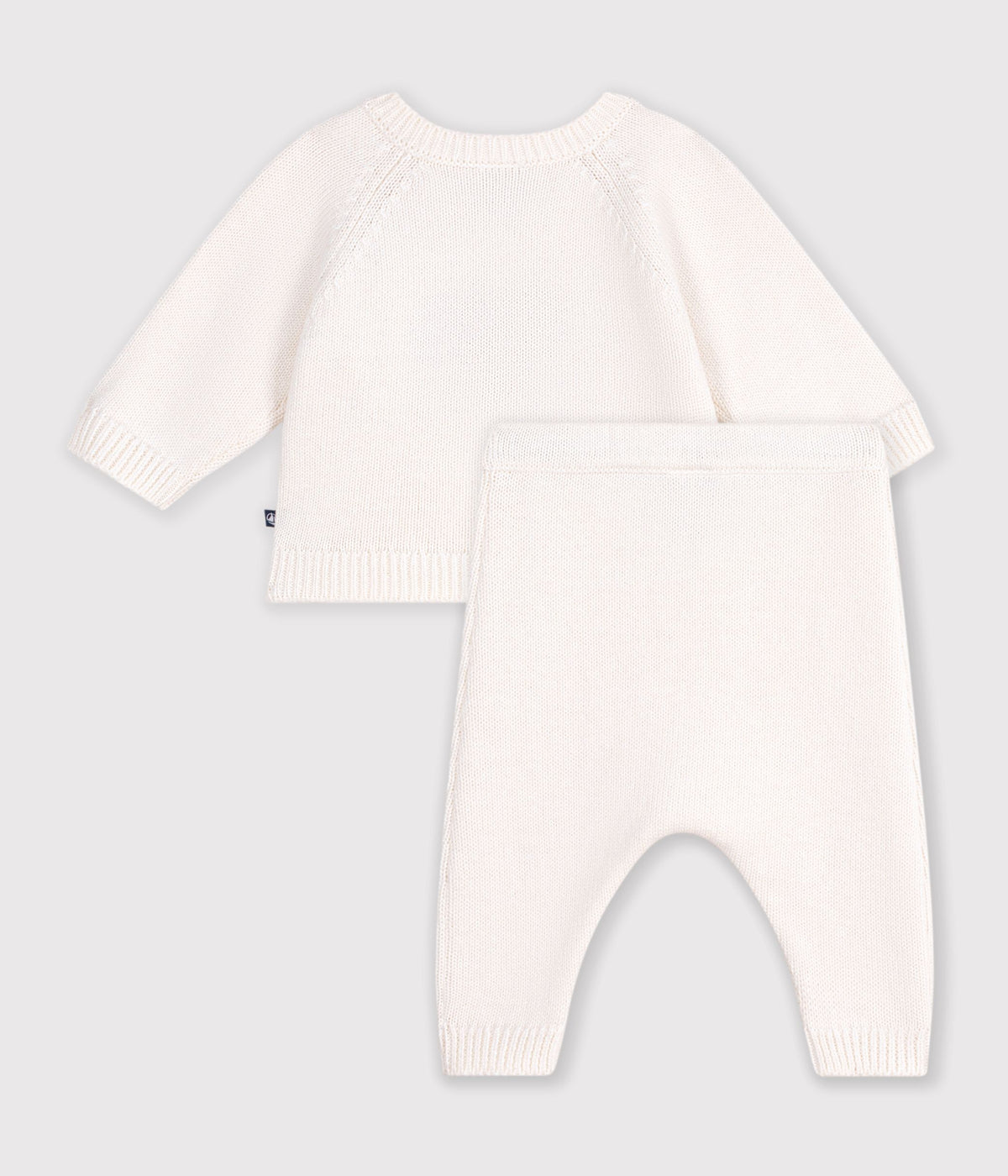 ensemble bebe en tricot jacquard coeur