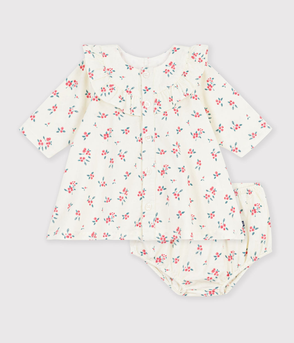 robe bebe en coton imprime a fleurs
