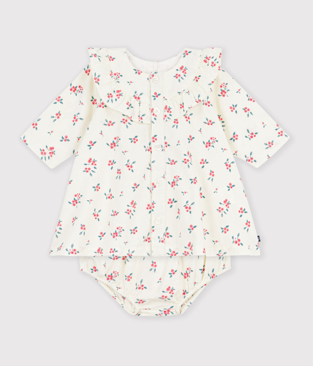 robe bebe en coton imprime a fleurs