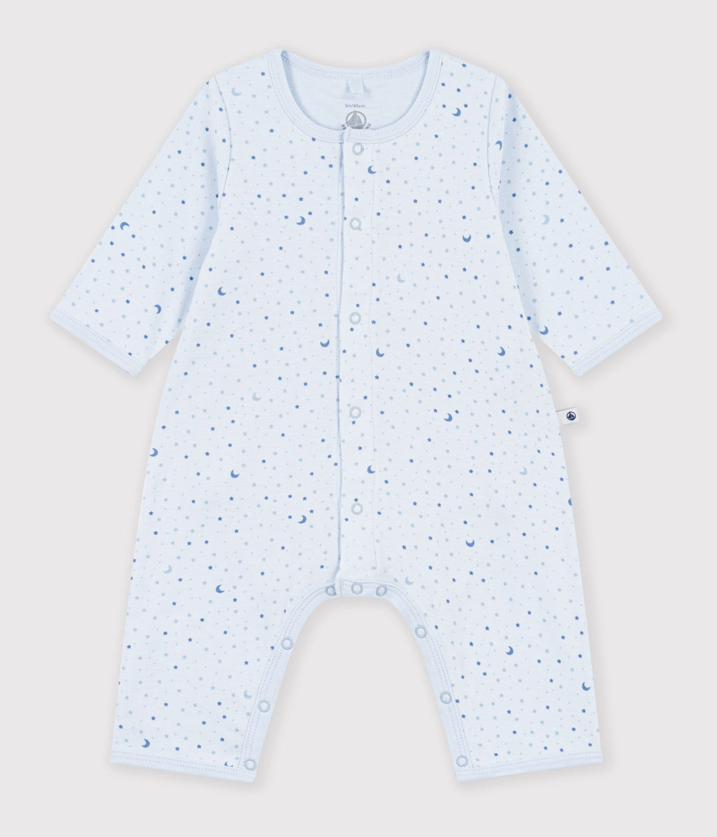 bodyjama bebe sans pieds en coton imprime a etoiles