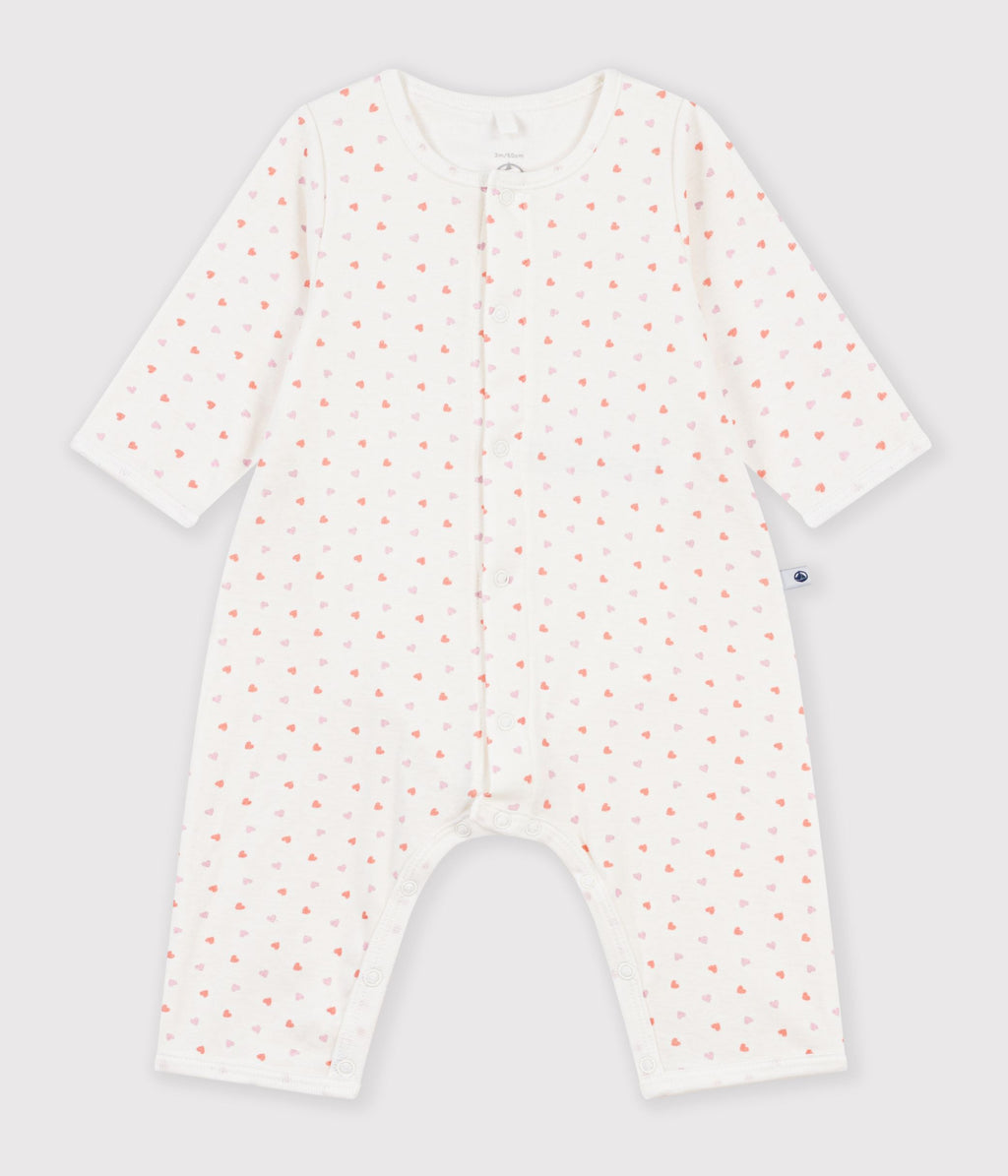 bodyjama bebe sans pieds en coton imprime a fleurs