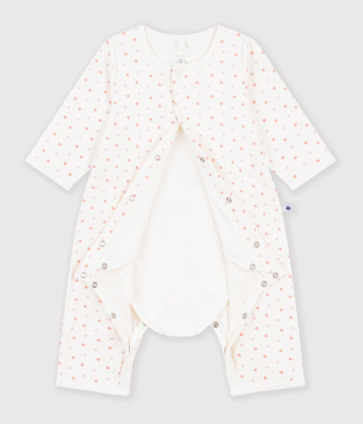bodyjama bebe sans pieds en coton imprime a fleurs