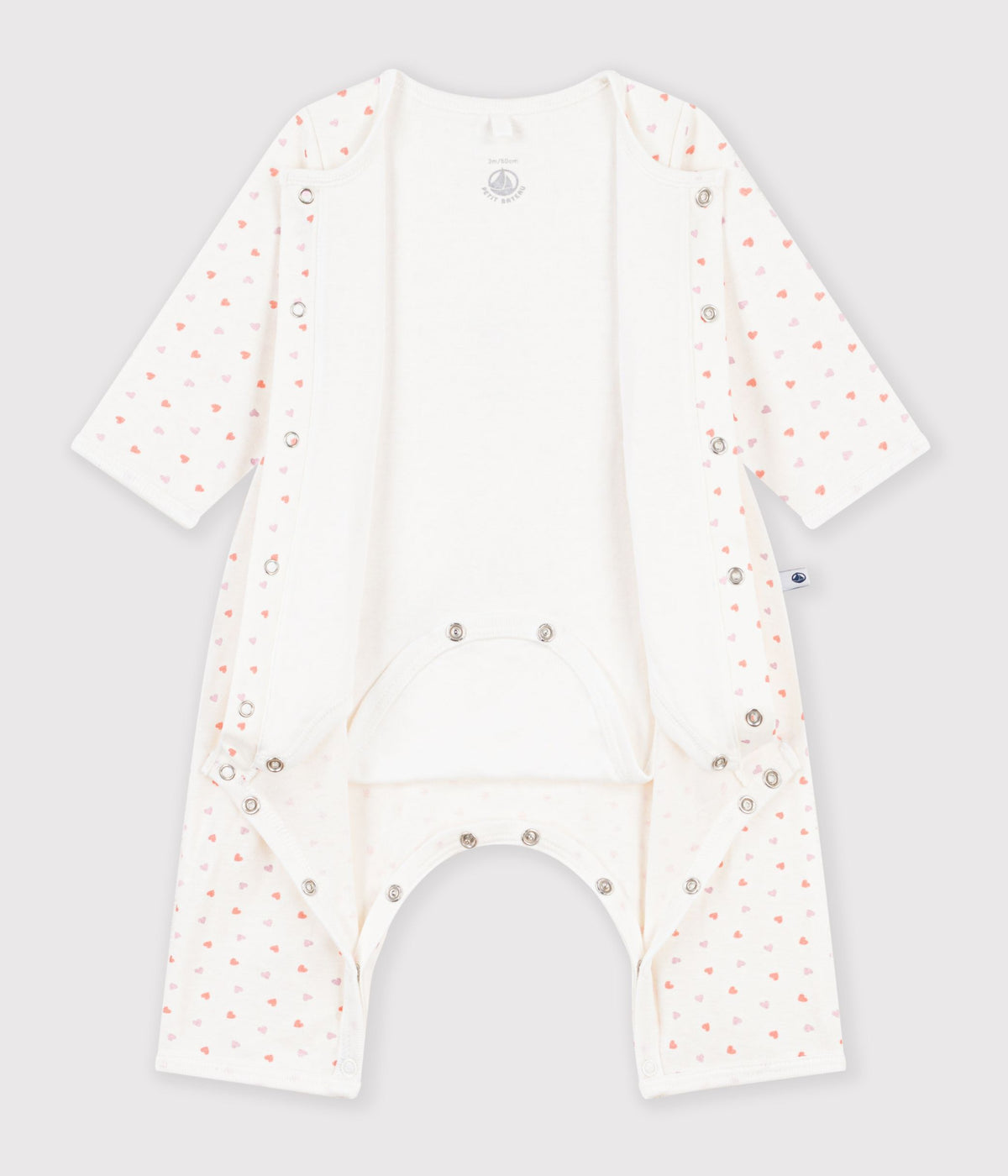 bodyjama bebe sans pieds en coton imprime a fleurs