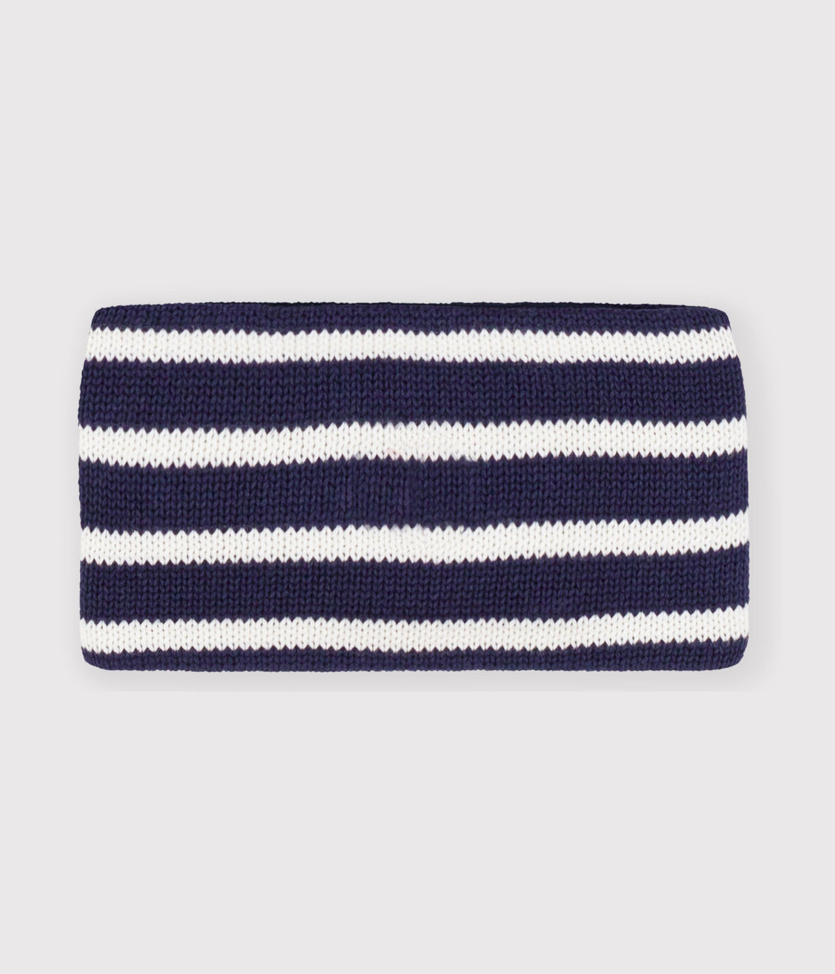 snood bebe en tricot a rayures double polaire