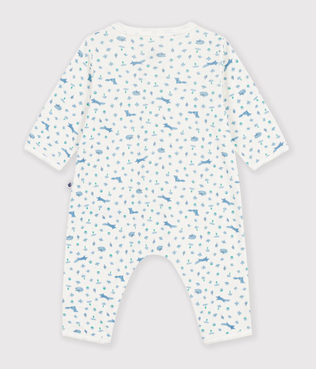 pyjama bebe sans pieds en coton imprime renards