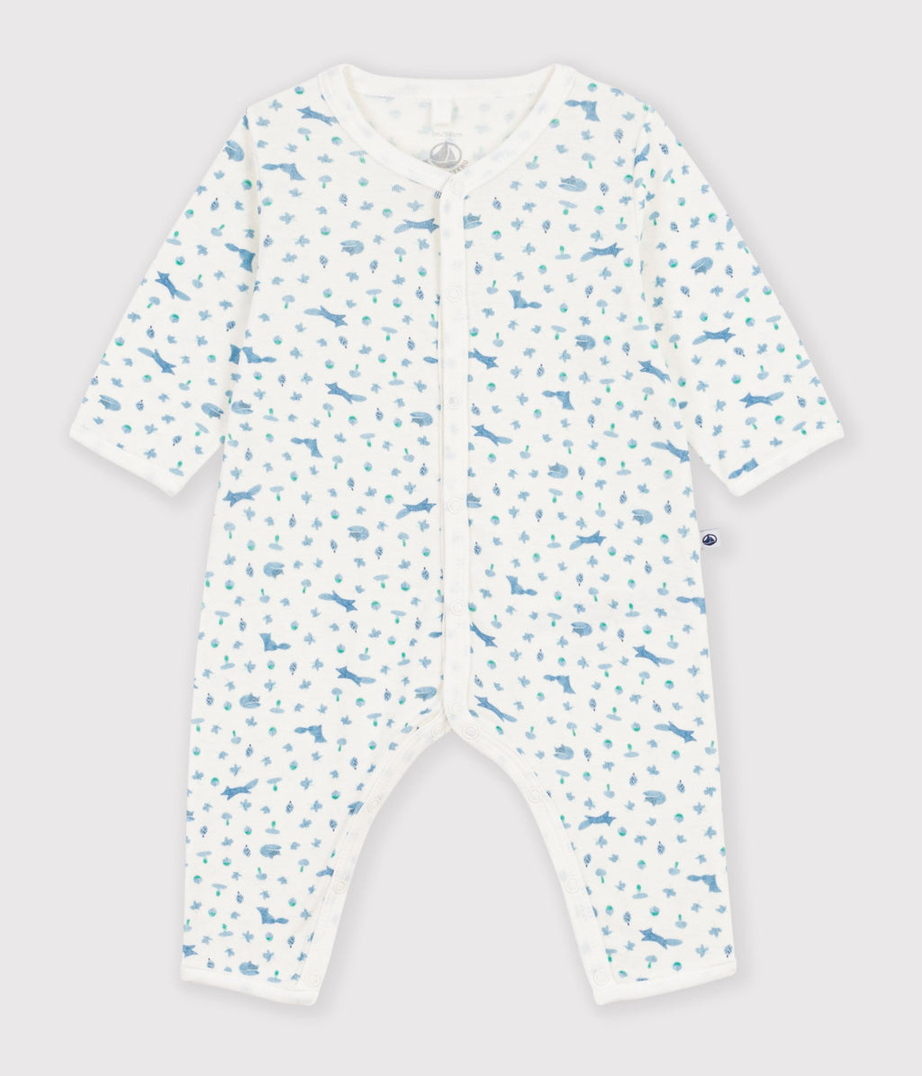 pyjama bebe sans pieds en coton imprime renards
