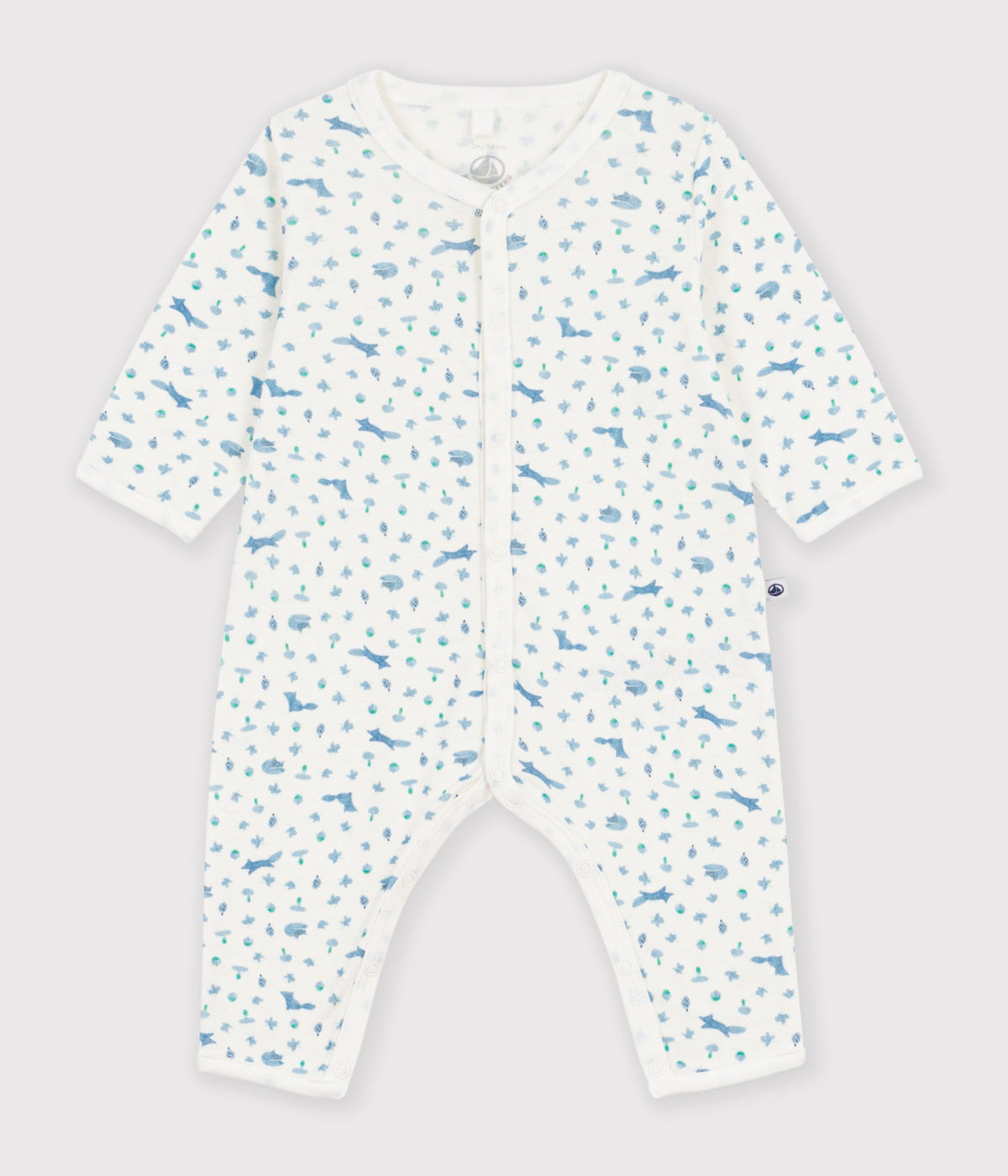 pyjama bebe sans pieds en coton imprime renards