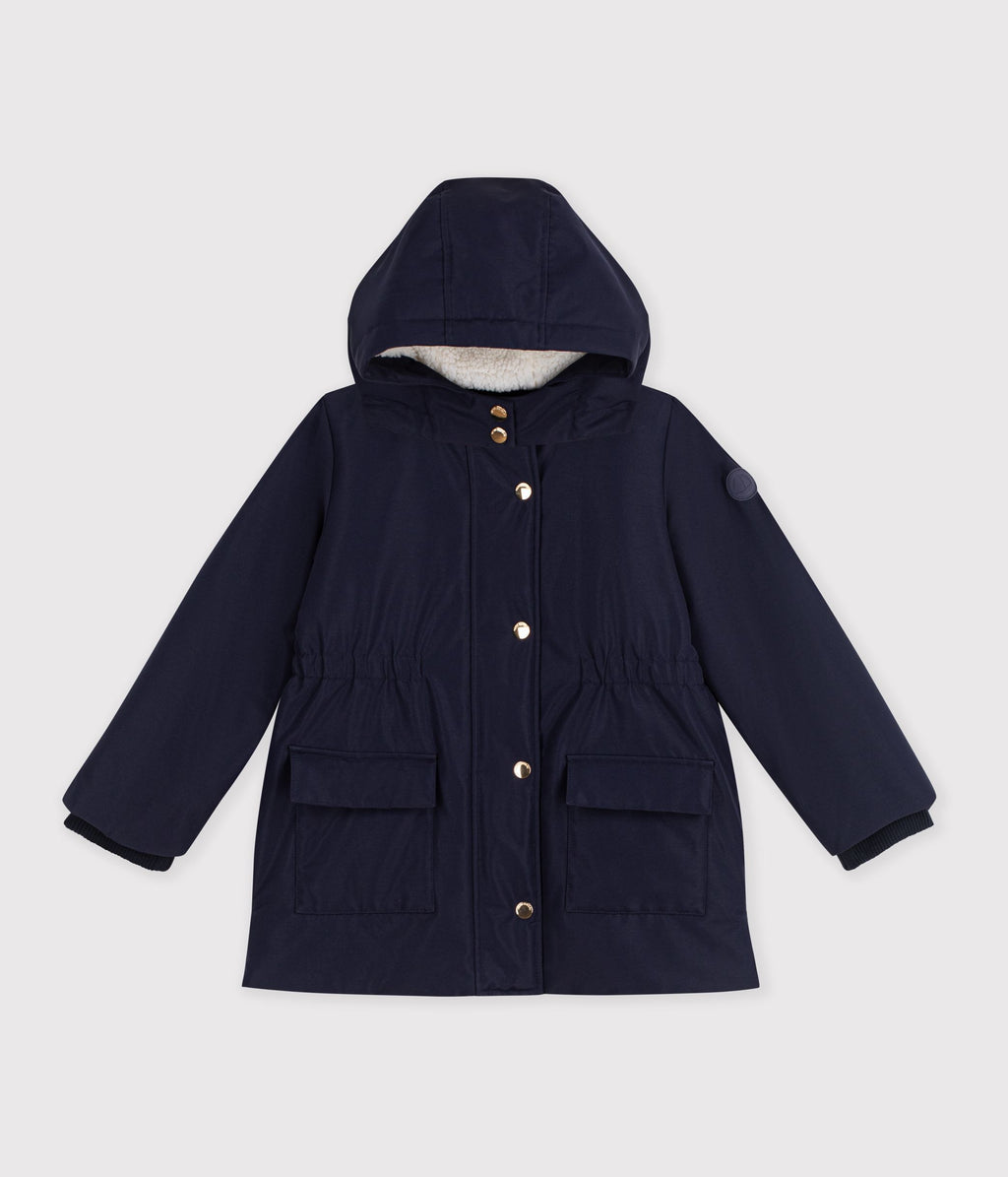 parka enfant mi longue unie