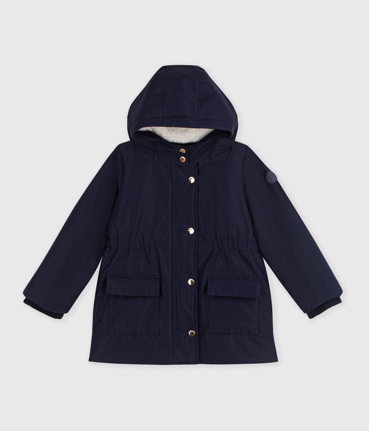 parka enfant mi longue unie